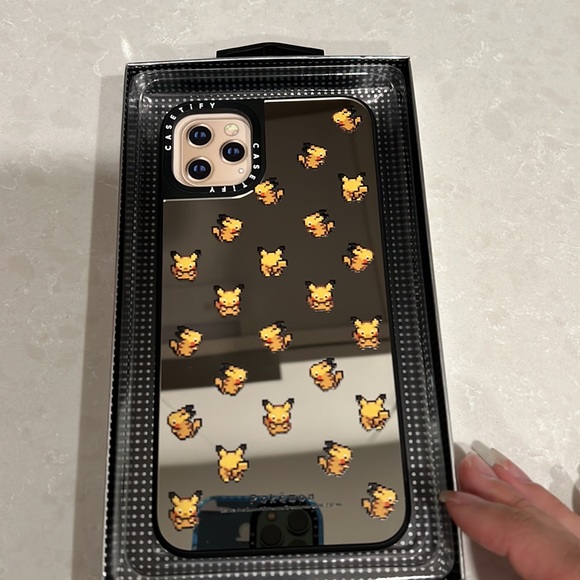 iPhone 11 Pro Max pikachu mirrored phone case - Picture 2 of 3